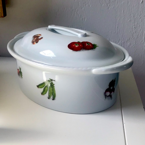 Made in France Porcelain Covered Casserole Dish - Picture 1 of 6